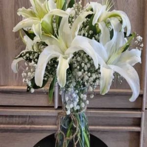 Lily White Vase