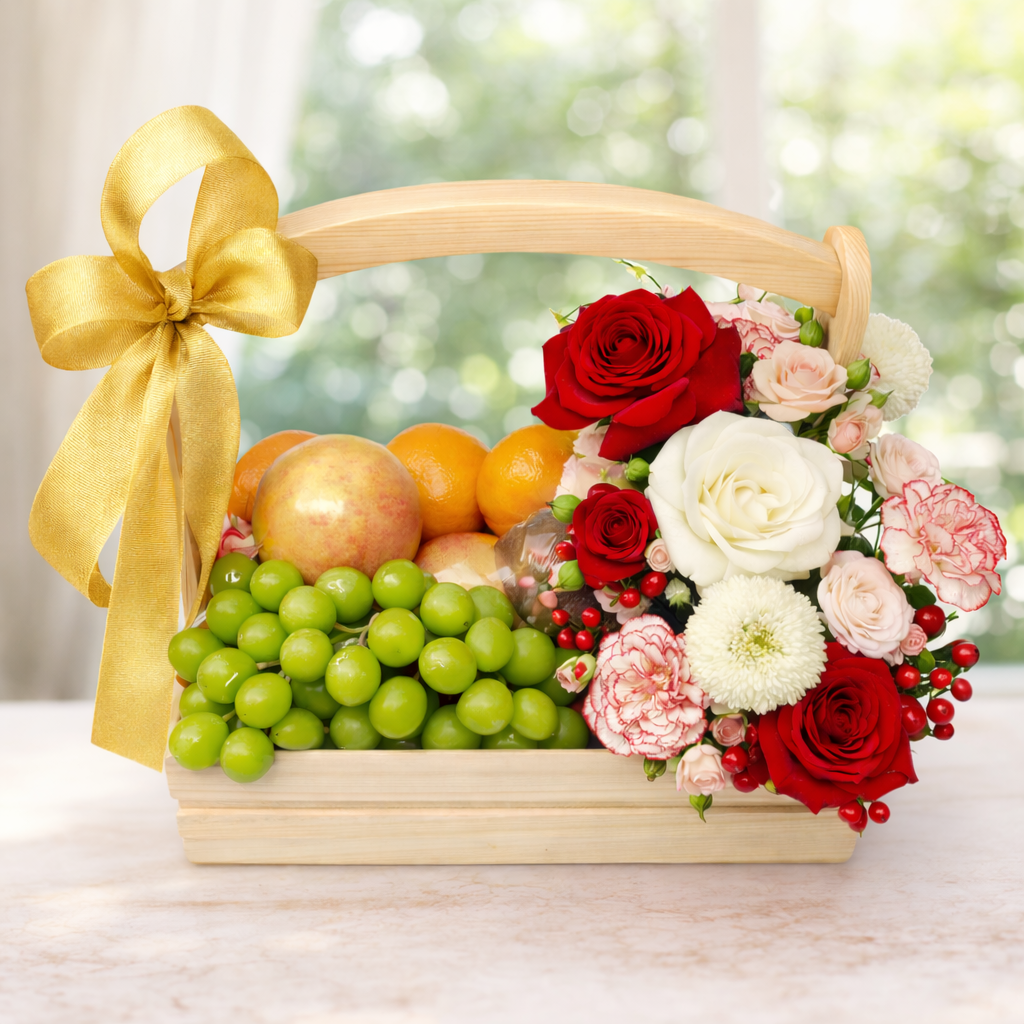 Golden Bloom Basket